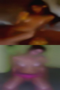 Fingers meet in my busty women wet pussy.